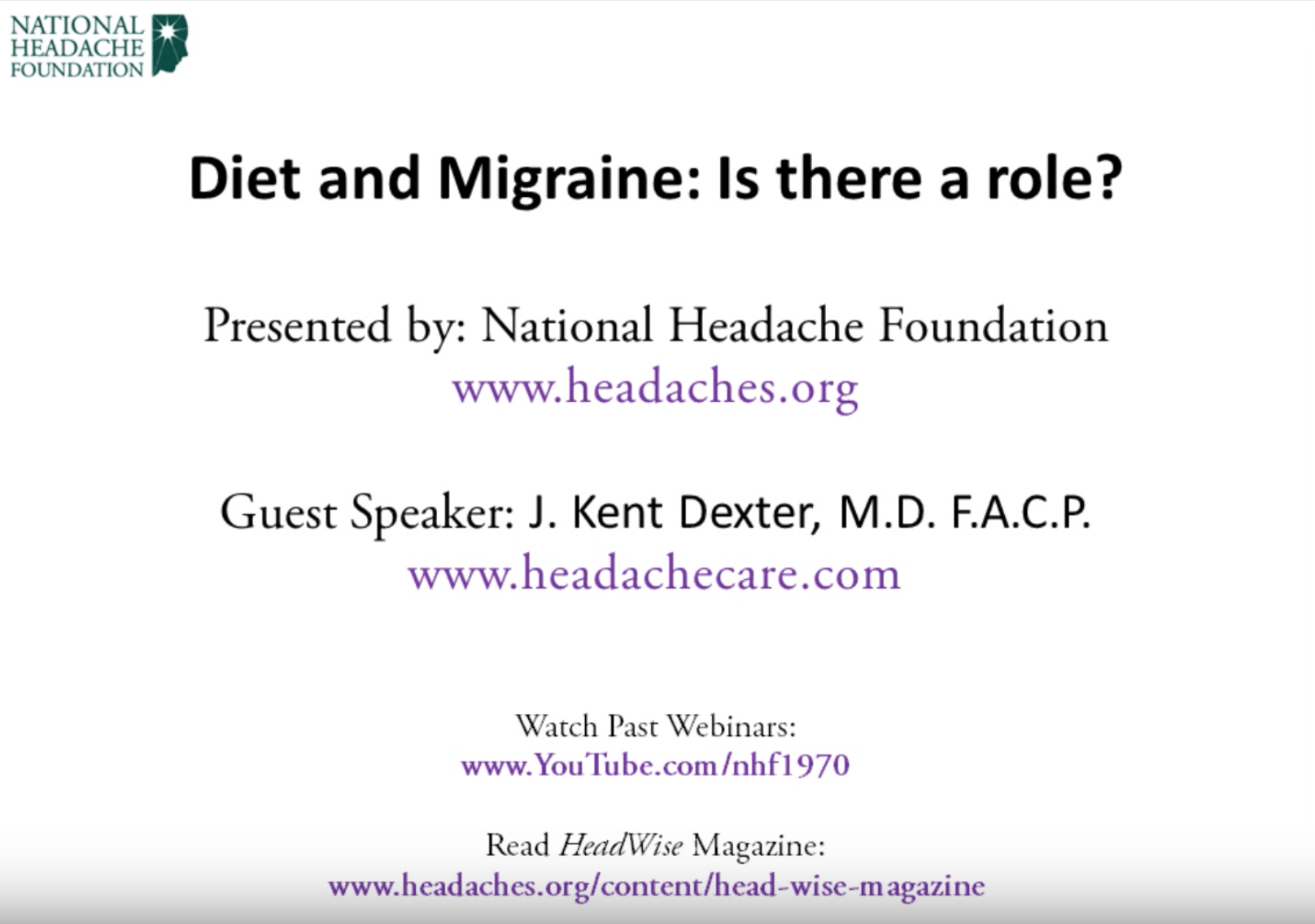 Diet And Migraine Is There A Role National Headache Foundation
