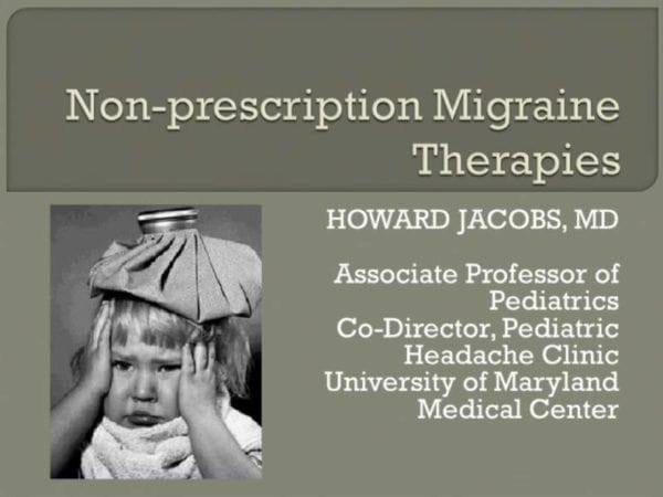 non-prescription-migraine-therapies graphic