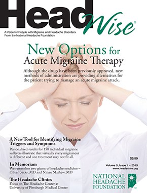 Headwise New Options for Acute Migraine Therapy cover