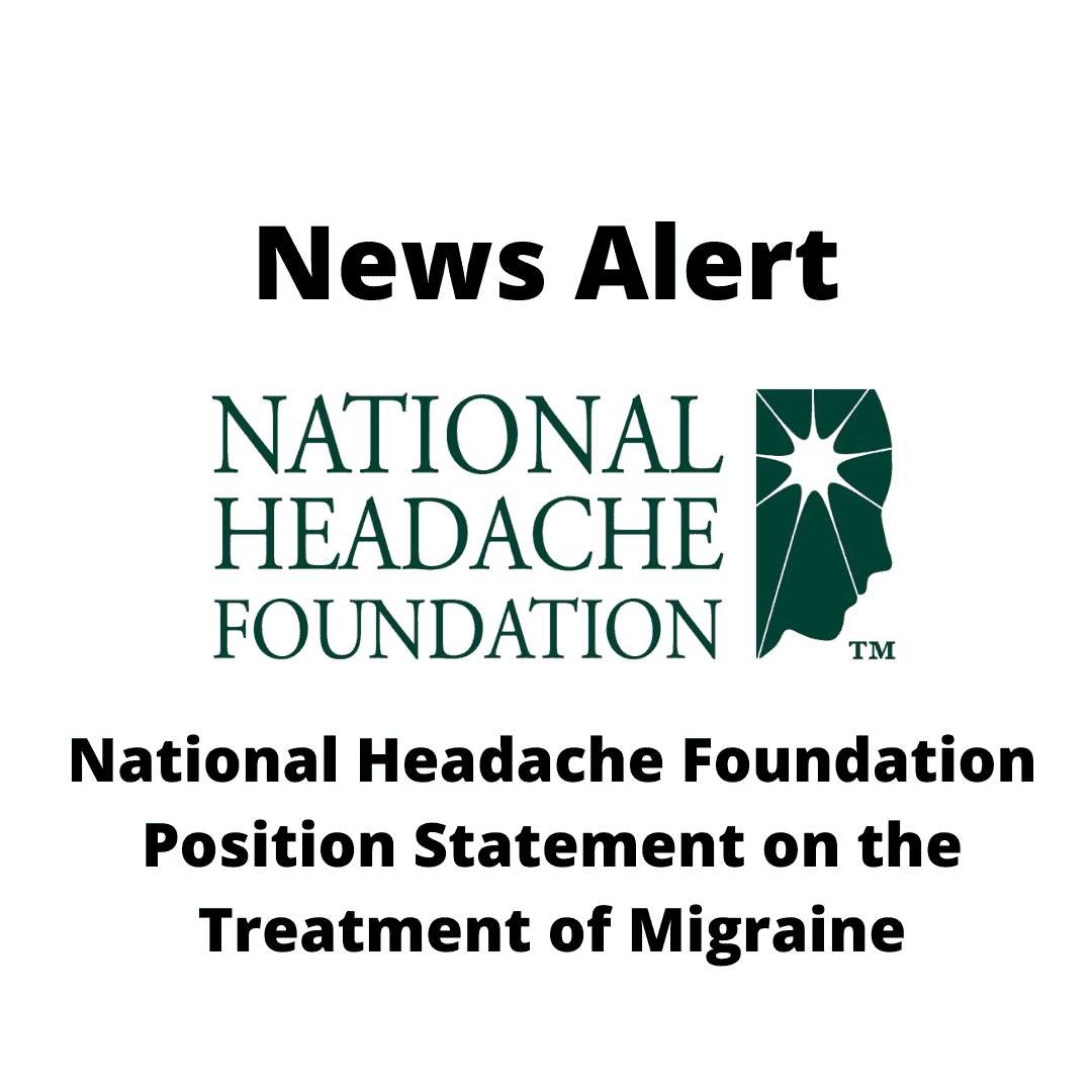 National Headache Foundation Position Statement on the Treatment of Migraine and Access to Care graphic