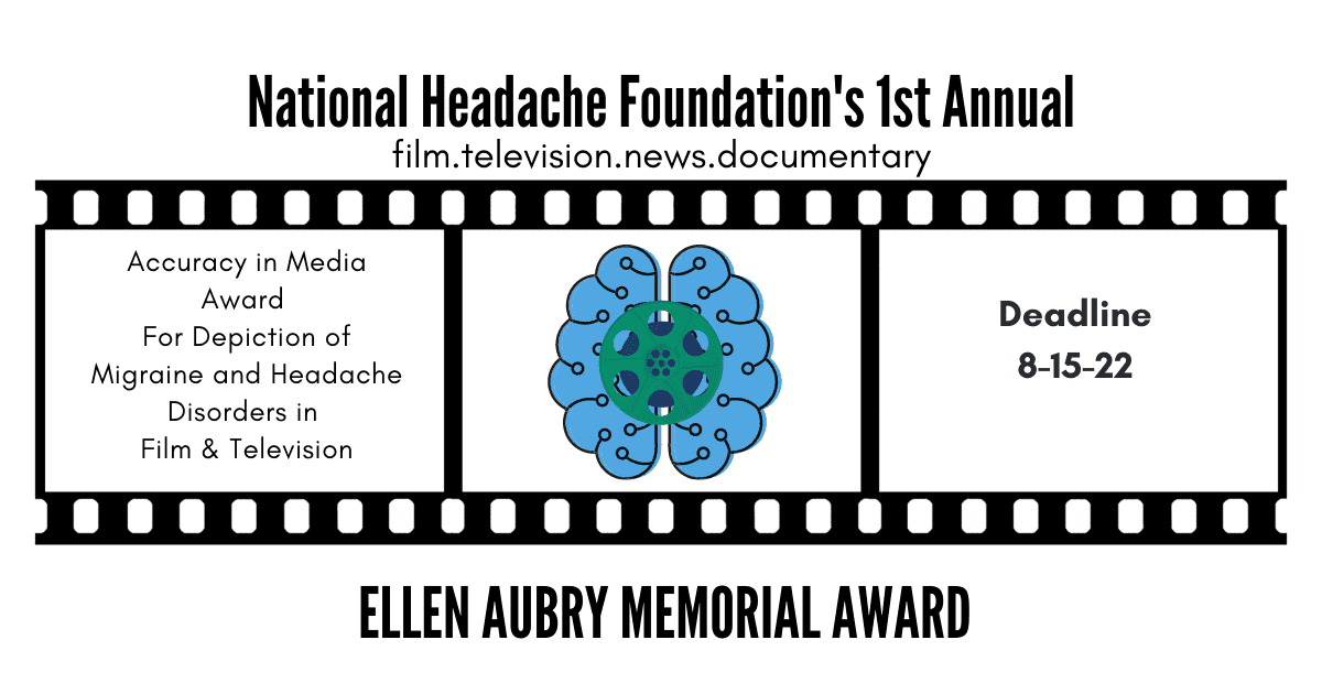 NHF Announces New Accuracy in Media Award For Depiction of Migraine and Headache Disorders in Film and TV graphic