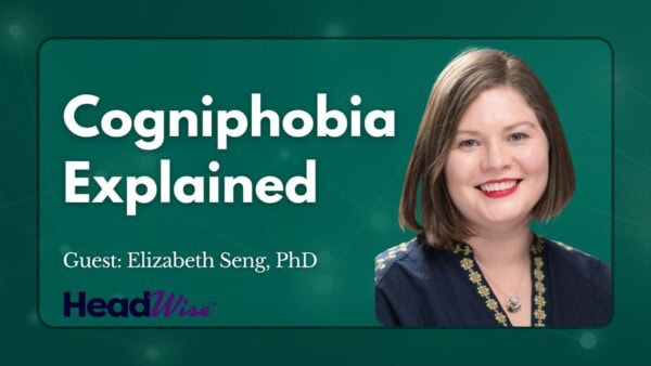 A woman smiles at the camera next to text that reads 